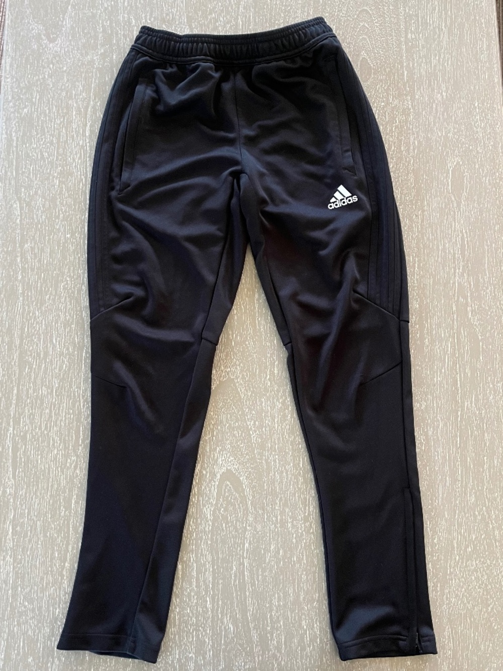 Adidas Boys Black Track Pants Size M 11-12 Y